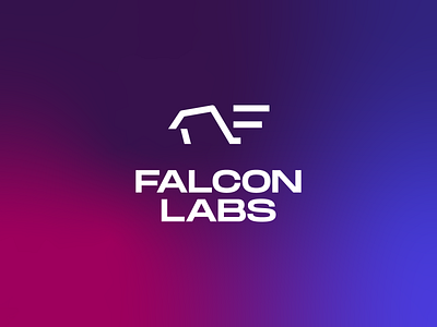 Logo for Falcon Labs bird icon it linework logo logomark mark mature minimalist tech