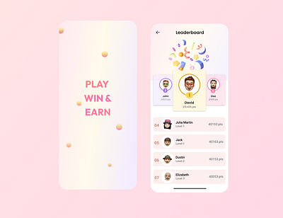 Leaderboard Design For Gaming App/#19 UI Challenge daily ui leaderboards ui ui challenge