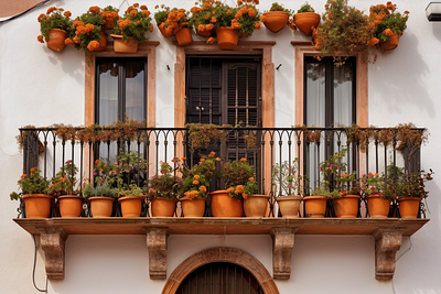 Spanish Balcony - Balcony Oasis vertical greenery