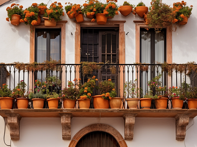 Spanish Balcony - Balcony Oasis vertical greenery