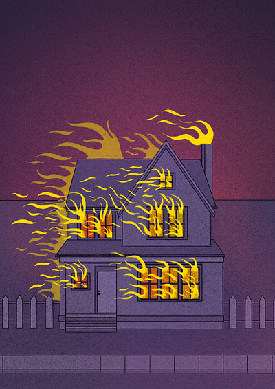 Fire illustration procreate
