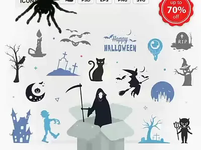 Halloween Sale design graphics readytouse sale vector