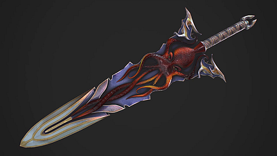 Fantasy Sword 15 3D Model 3d 3d model pbr sword ue unity unreal weapon