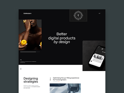 Ostmodern - Rebrand '23 - Homepage agency design studio digital product design homepage