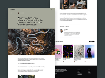 Ostmodern - Rebrand '23 - Journal agency blog desktop digital product design insight journal ui