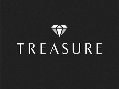 treasure logo branding classy clever design diamond gem illustration jeweler jewelry letter letter t logo luxury minimal modern negative space strong