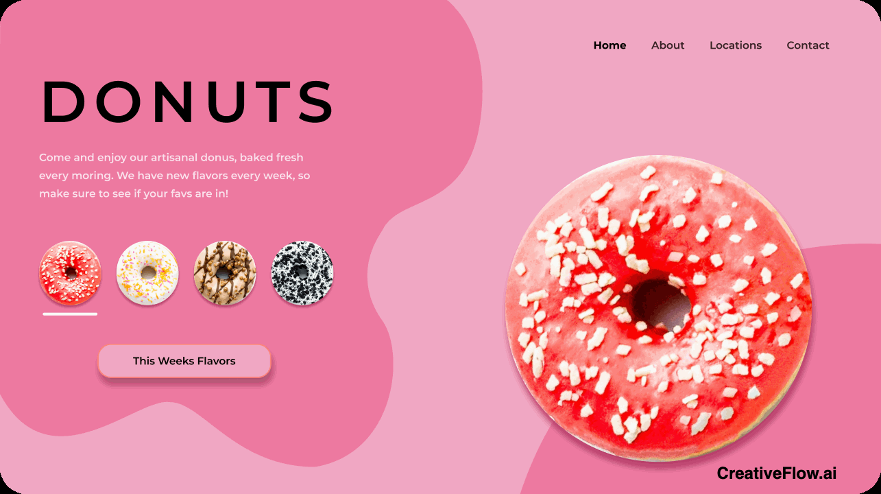 dailyUI_016 pop-up/ overlay dailyui desktop donut shop donuts overlay pop up ui