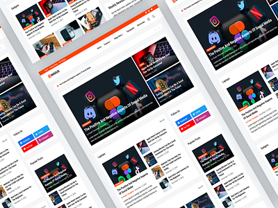 Magus: Responsive Magazine-Style Blogger Template blog blogger templates creativity design mobile friendly ui