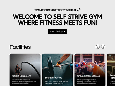 Self Strive Gym designjourney fitnessbranding selfstrivegym ui