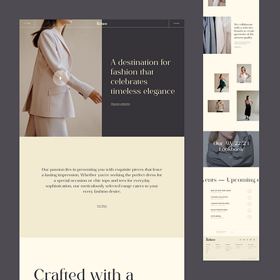 Roheo Homepage branding design fashion graphic design logo luxury quetratech roheo typography ui web design