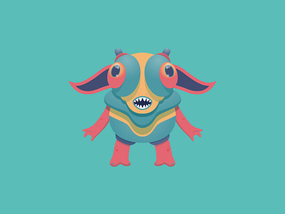 Cute Monster 3-11 adobe adobeillustrator adobephotoshop characterdesign design illustration illustrator monster vector