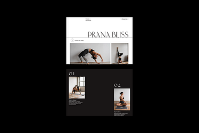 PRANA BLISS - Website Concept branding design graphic design layout minimal minimalist modern photography prana studio typography ui website website concept website design whitespace workshop yoga yoga studio