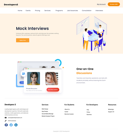Daily Challenge | Day 5 | Web Site Interview Apply Page app branding design interview apply page ui user experience user interface ux web web design
