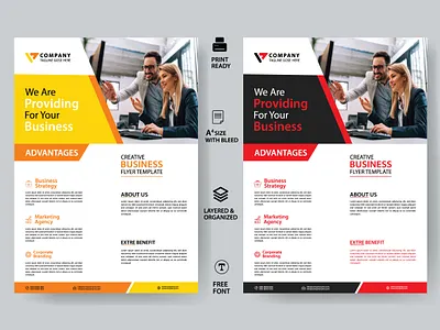 Flyer Design | Business Flyer Template | Print Ready Flyer banner branding business flyer corporate flyer custpm flyer layout leftlet letterhead logo modern flyer poster print design print ready vector