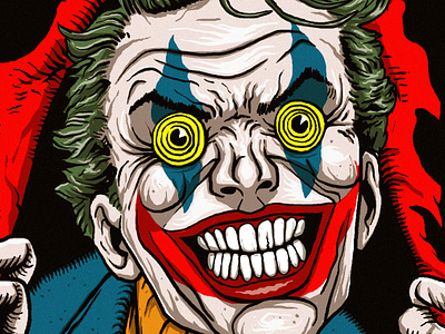 The Joker By MAKO 2d illustration comic illustration digital illustration illustration poster design