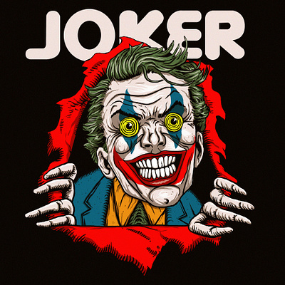 The Joker By MAKO 2d illustration comic illustration digital illustration illustration poster design