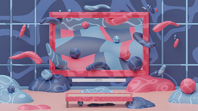 Artist's Frame 3d 3d art abstract abstract design art art direction artwork b3d blender blender art blender3d colorful concept concept design cycles design graphic design illustration low poly lowpoly