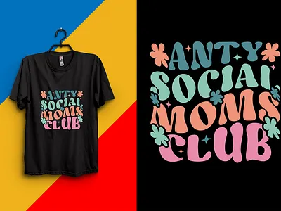 RETRO WAVY T-SHIRT DESIGN branding design graphic design illustration logo retro svg design t shirt typography ui vintage t shirt