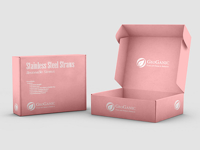 Minimal Clean Mailing/Shipping Box Design box and label design box design cardboard box clean box design clean boxing graphic design mailer box mailing box printable design file printing design shipping box shipping box design top open box design