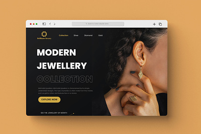 Jewellery Web Page app branding design graphic graphic design illustration logo mobile ui webpage