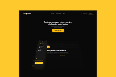 Safevideo branding design ui ux webflow