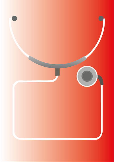 Doctor stethoscope branding graphic design logo