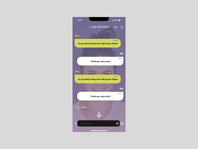 Chat Message App Design logo
