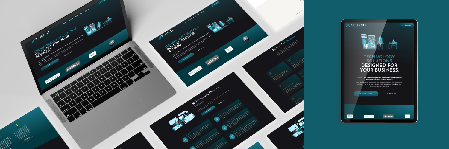 Karbon IT: Revolutionizing IT Services with Modern Web Presence brand brand design graphic design icon design it website professional services website ui ux website design website development