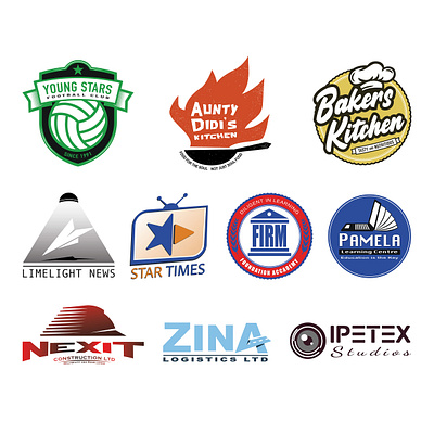 10 Logos by MAKO adobe illustrator branding digital illustration graphic design logo logo design vector illustration