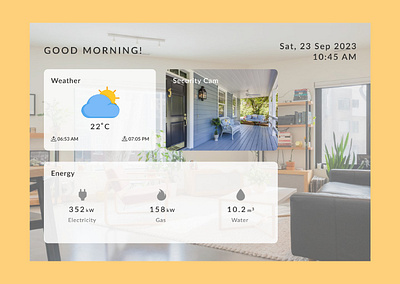 Daily UI #021 - Home Monitoring Dashboard 100daychallenge dailyui dashboard design home monitoring ui