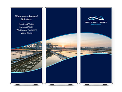 Seven Seas Water Group Tradeshow Banners branding graphic design