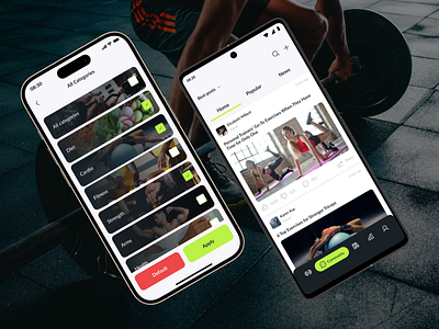 Fitness & Workout: iOS & Android Application android app calendar community design etnocode fitness fitness social network ios material design mobile app mobile application planner social network uikit uiux workout