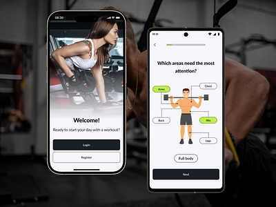 Fitness & Workout - Concept Design android android concept app design etnocode fitness fitness application fitness concept ios ios concept material design mobile app mobile application uikit workout workout concept