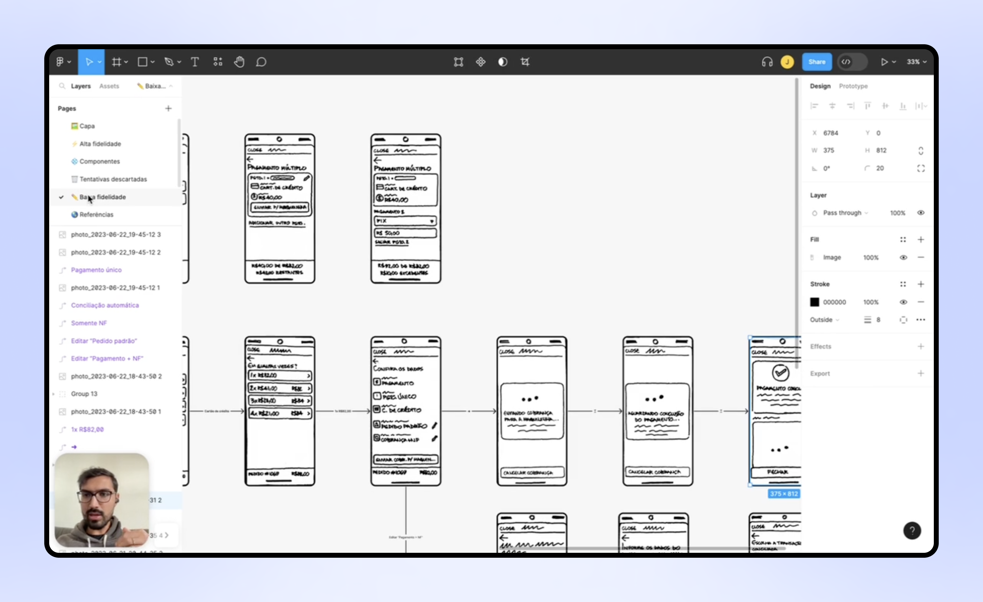 Iglu redesign • low-fidelity process screenshot
