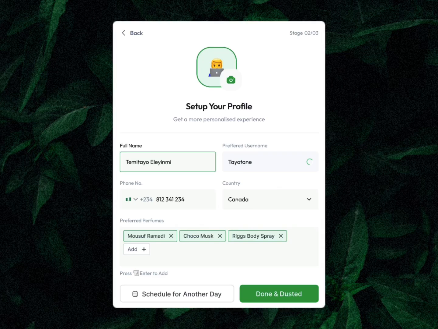 Profile setup UI by Tayotane - Product Designer on Dribbble