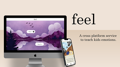 Feel: Teach kids emotions. adobe xd app design design process desktop illustration mobile mockups prototype user centered design ux