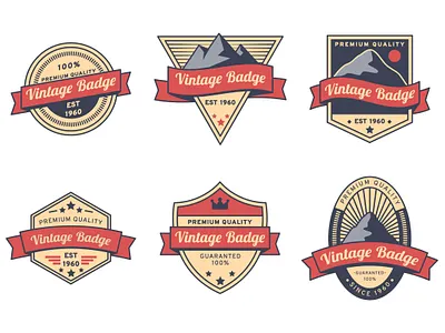 Badge badge mountain vector vintage
