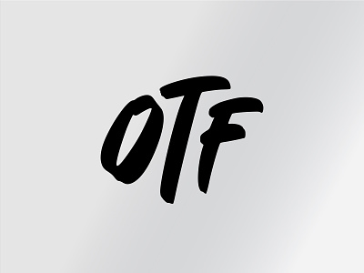 OTF (Only The Family) brush chicago family gang graffiti hiphop king von label lettering lil durk logo logotype music oblock only otf rap typo typography