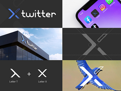 Twitter X - Logo Redesign Concept | Rebranding Twitter abstract logo app logo brand identity business logo 95 color logo logo design logo designer maruf shorvo modern logo rebranding social media social media logo t letter logo twitter twitter rebranding x x letter logo x logo