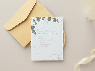 RSVP Card card graphic design greeting illustration rustic watercolor wedding invitation