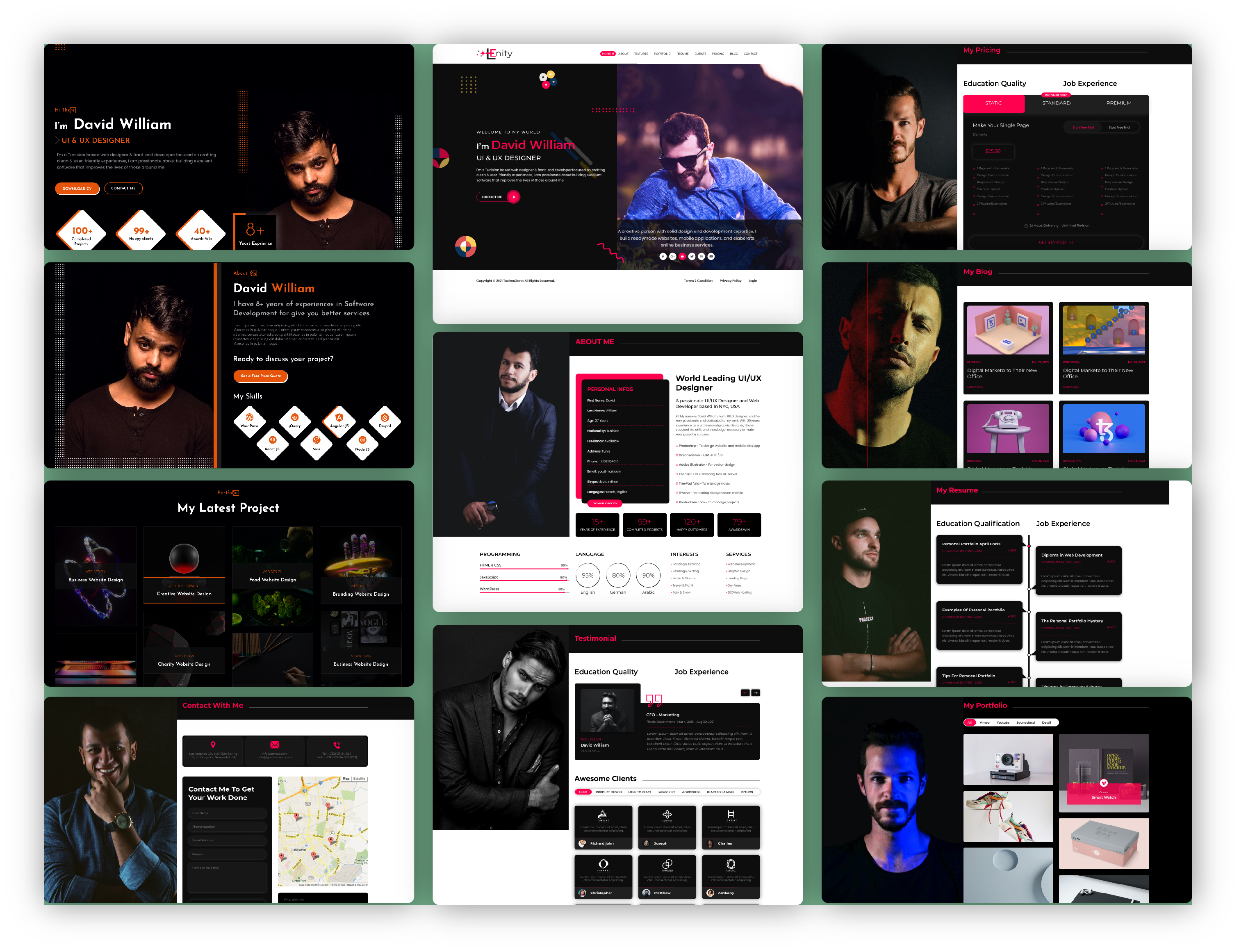 Personal Portfolio Landing Page Design By MD Towhid Alam On Dribbble