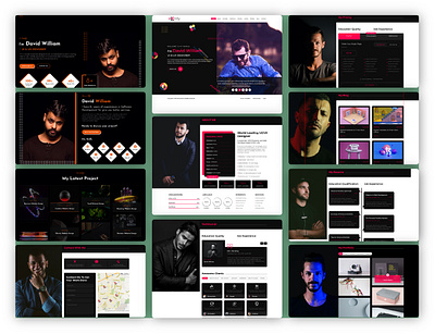 Personal portfolio landing page design figma graphic design photoshop ui ux web design website xd design