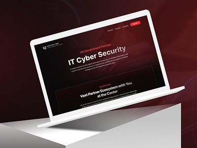 IT Cyber Security cyber security design figma landing page minimal ui uidesign