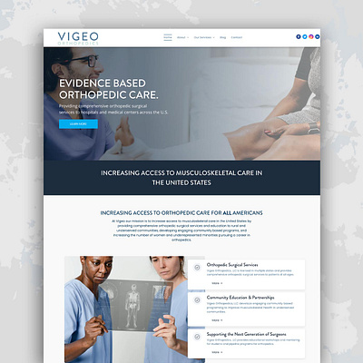 Website - Orthopedic Surgeon branding graphic design ui