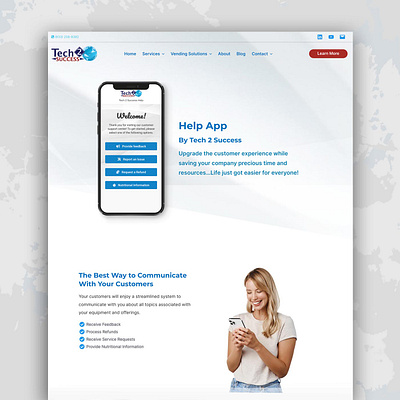 Landing Page - Mobile Web App branding graphic design ui