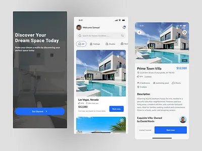 House Rental Mobile App app design figma graphic design typography ui ui design uiux user experience user interface ux ux design
