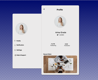 User Profile interface