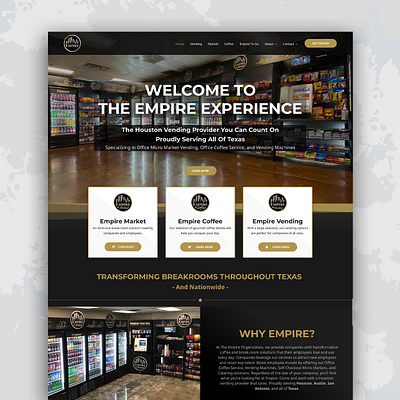 Vending Company in TX branding graphic design ui