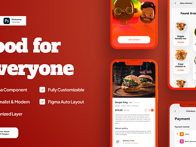 Food App UI Deisgn 3d animation app appdesign appui appux branding design graphic design illustration logo motion graphics ui uiux vector