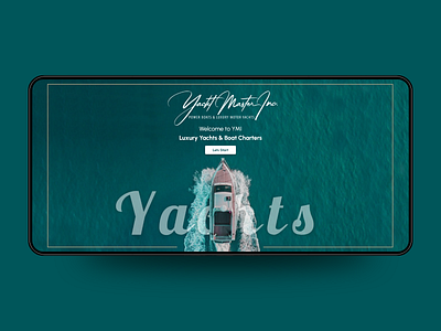 Luxury Yachts & Boat Charters (UI Design) ui